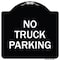 Signmission No Parking No Truck Parking Heavy-Gauge Aluminum Architectural Sign, 18" x 18", BW-1818-23661 A-DES-BW-1818-23661 - alternate 1